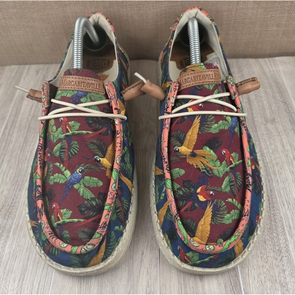 Hey Dude Wendy x Margaritaville Tropical Slip On Sneakers Loafers Womens Size 12